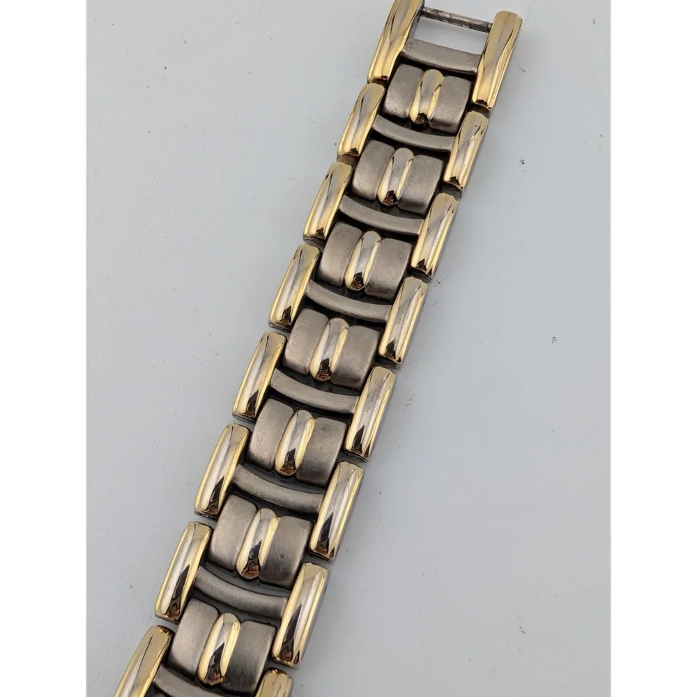 Timex Carriage Indiglo Watch Women 24mm Case Two Tone 6.5